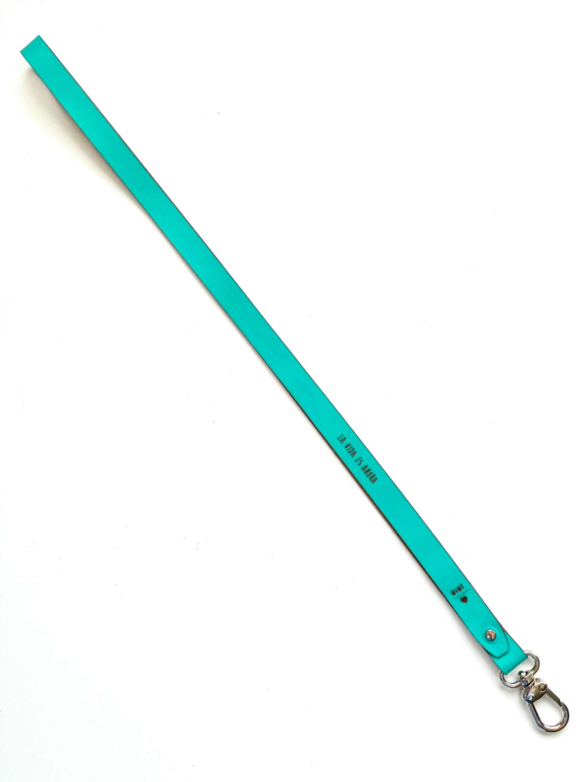 Long leather keychain