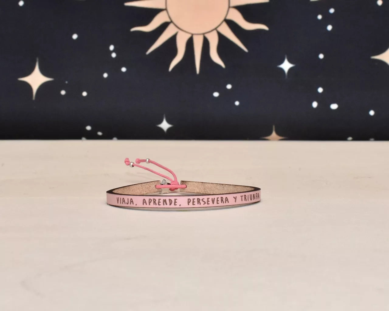 Travel, learn, persevere and succeed bracelet